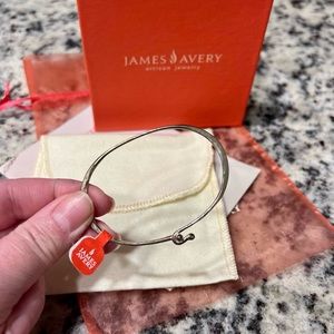 James Avery Sterling Silver Hammered Hook-On Bracelet